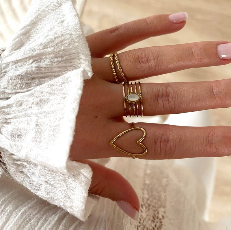 Anillo acero “Manissa”-Anillos-placer-instantáneo-Instants Plaisirs | Joyas