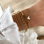Bracelet "Louka" blanc acier-Bracelets-Instants Plaisirs • Bijoux-Instants Plaisirs | Bijoux