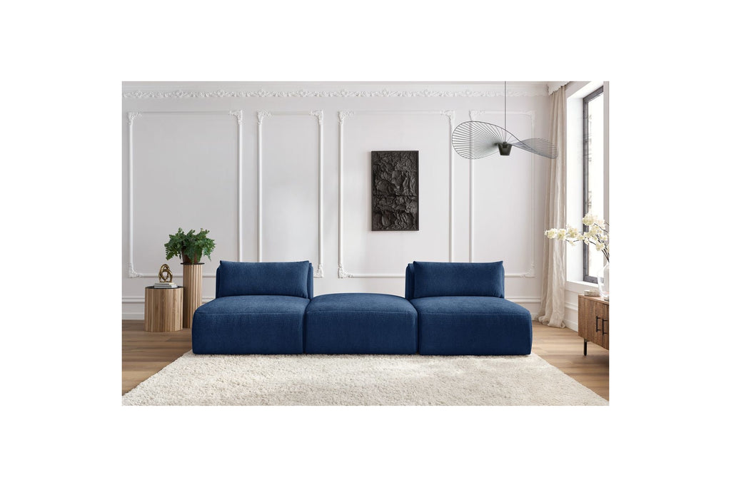 Jeanne - Fixed 3-Seater Straight Sofa - Textured Fabric