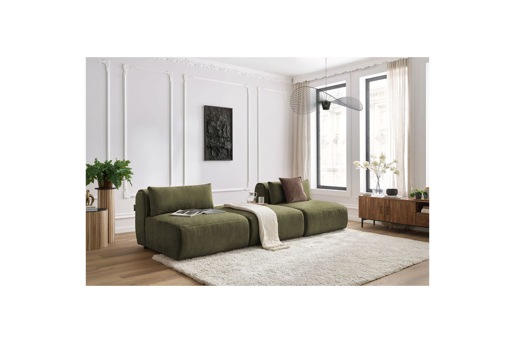 Jeanne - Fixed 3-Seater Straight Sofa - Textured Fabric