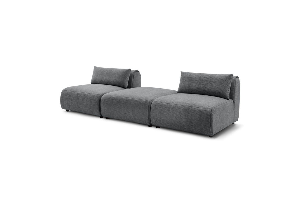Jeanne - Fixed 3-Seater Straight Sofa - Textured Fabric