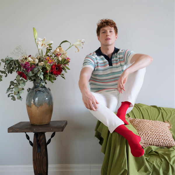 KLUE organic cotton colorful Solid Socks Pack x6 | SUNSET - klueconcept
