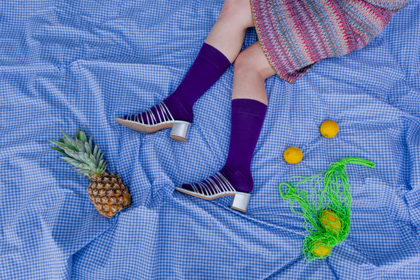 KLUE organic cotton colorful Solid Socks Pack x4 | AIR - klueconcept