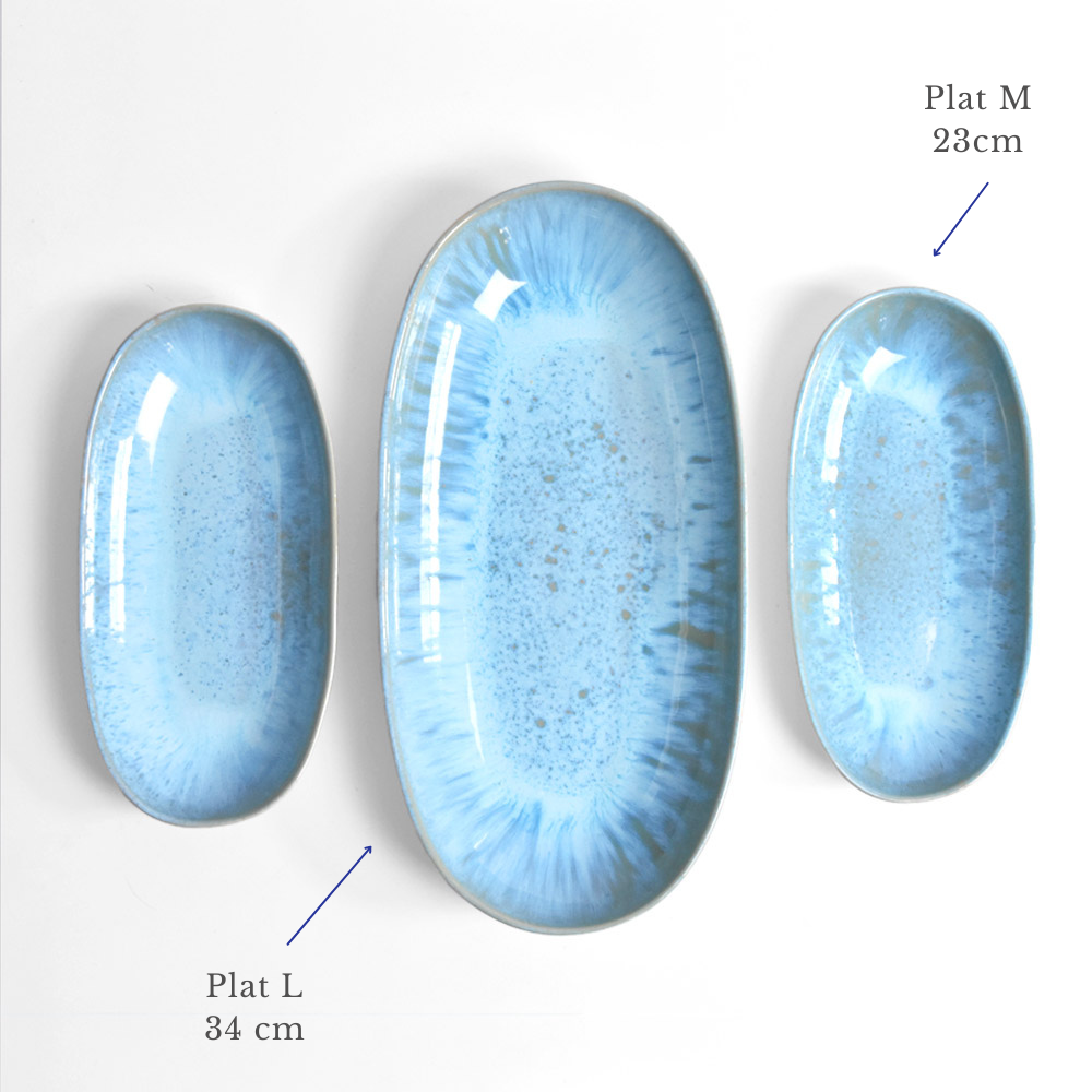 Large Serving Dish - Blue Agua