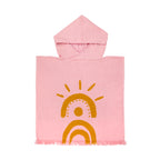 Poncho De Plage Desert Palms - Rose Poudré - Enfants