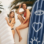 Matelas Surf Gonflable I Love Sun Adulte - Bleu