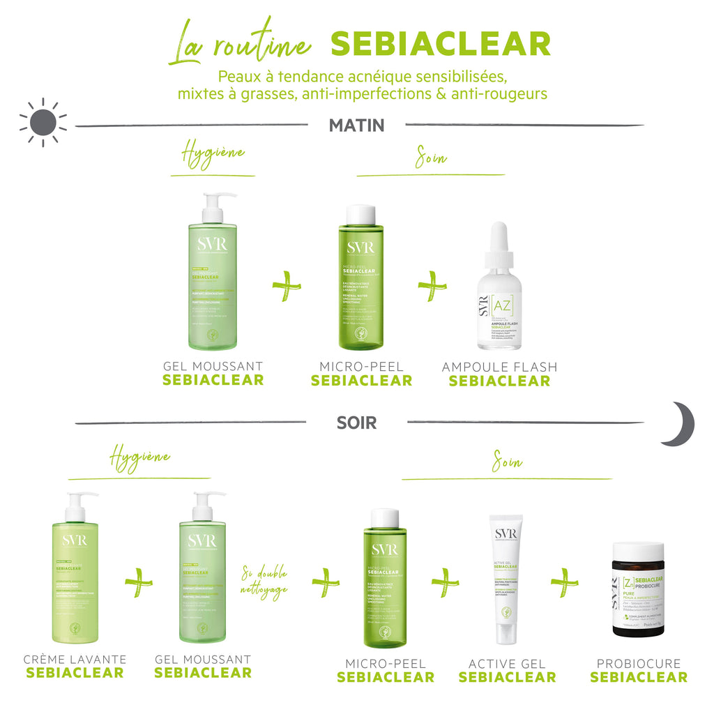 Sebiaclear Micro-Peel Eau Désincrustante Lissante