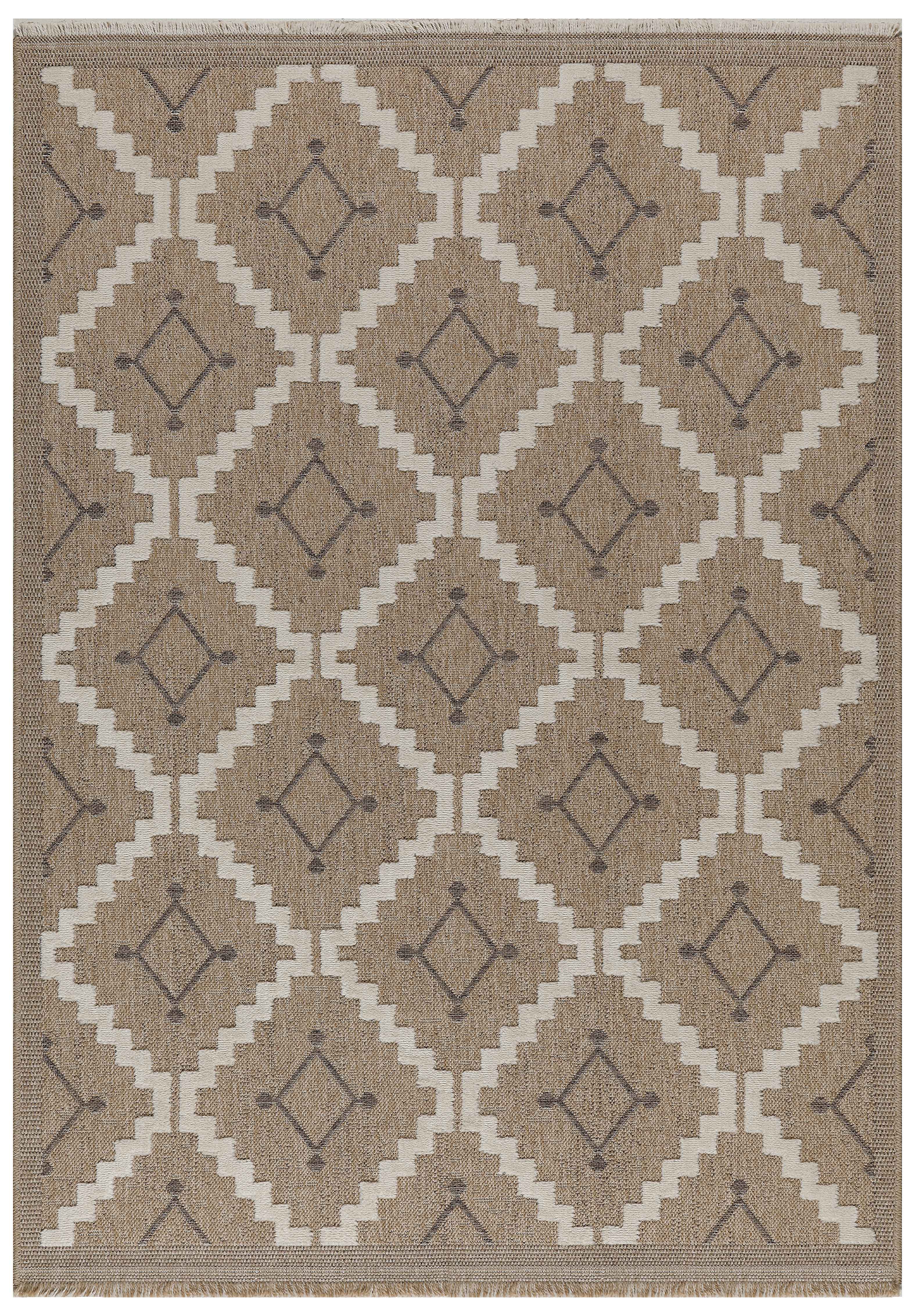 Jute Look Rug Tulum 9041 - Jute Pattern - Brown - Indoor / Outdoor