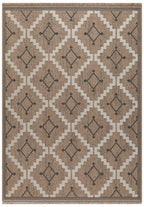 Jute Look Rug Tulum 9041 - Jute Pattern - Black - Indoor / Outdoor