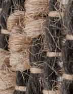 Jute Look Rug Tulum 9041 - Jute Pattern - Black - Indoor / Outdoor