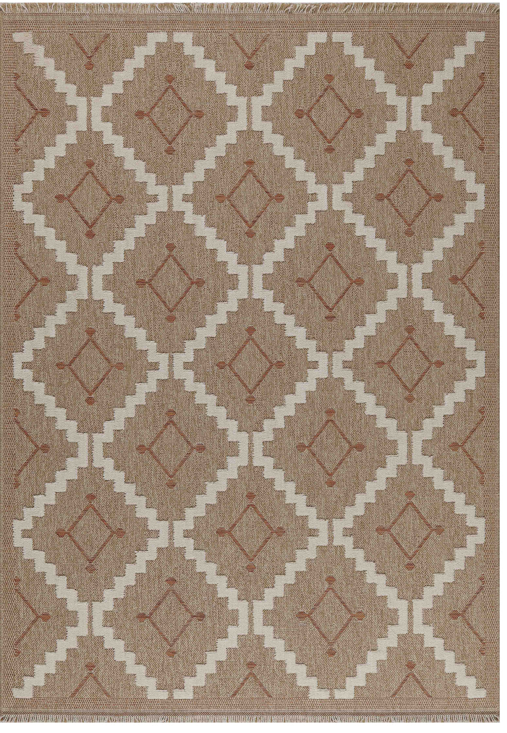 Tulum - Tapis D'Intérieur/Extérieur - Polypropylène - Terra