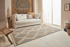 Jute Look Rug Tulum 9048 - Jute Pattern - Blue - Indoor / Outdoor