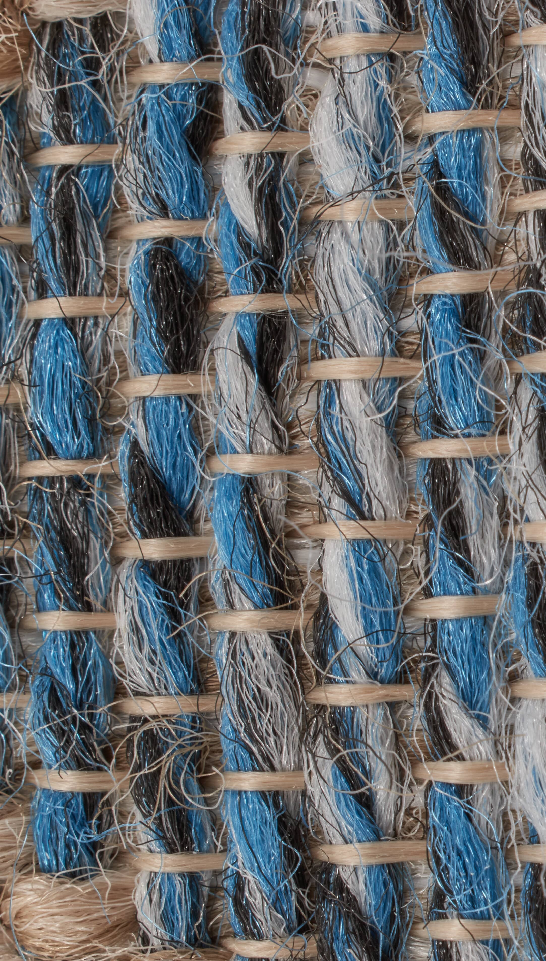 Jute Look Rug Tulum 9048 - Jute Pattern - Blue - Indoor / Outdoor