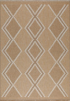 Jute Look Rug Tulum 9048 - Jute Pattern - Yellow - Indoor / Outdoor