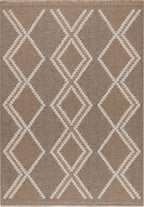 Jute Look Rug Tulum 9048 - Jute Pattern - Brown - Indoor / Outdoor