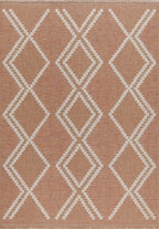 Jute Look Rug Tulum 9048 - Jute Pattern - Terra - Indoor / Outdoor