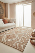 Jute Look Rug Tulum 9054 - Jute Pattern - Terra - Indoor / Outdoor
