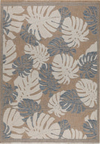 Jute Look Rug Tulum 9062 - Jute Pattern - Blue - Indoor / Outdoor