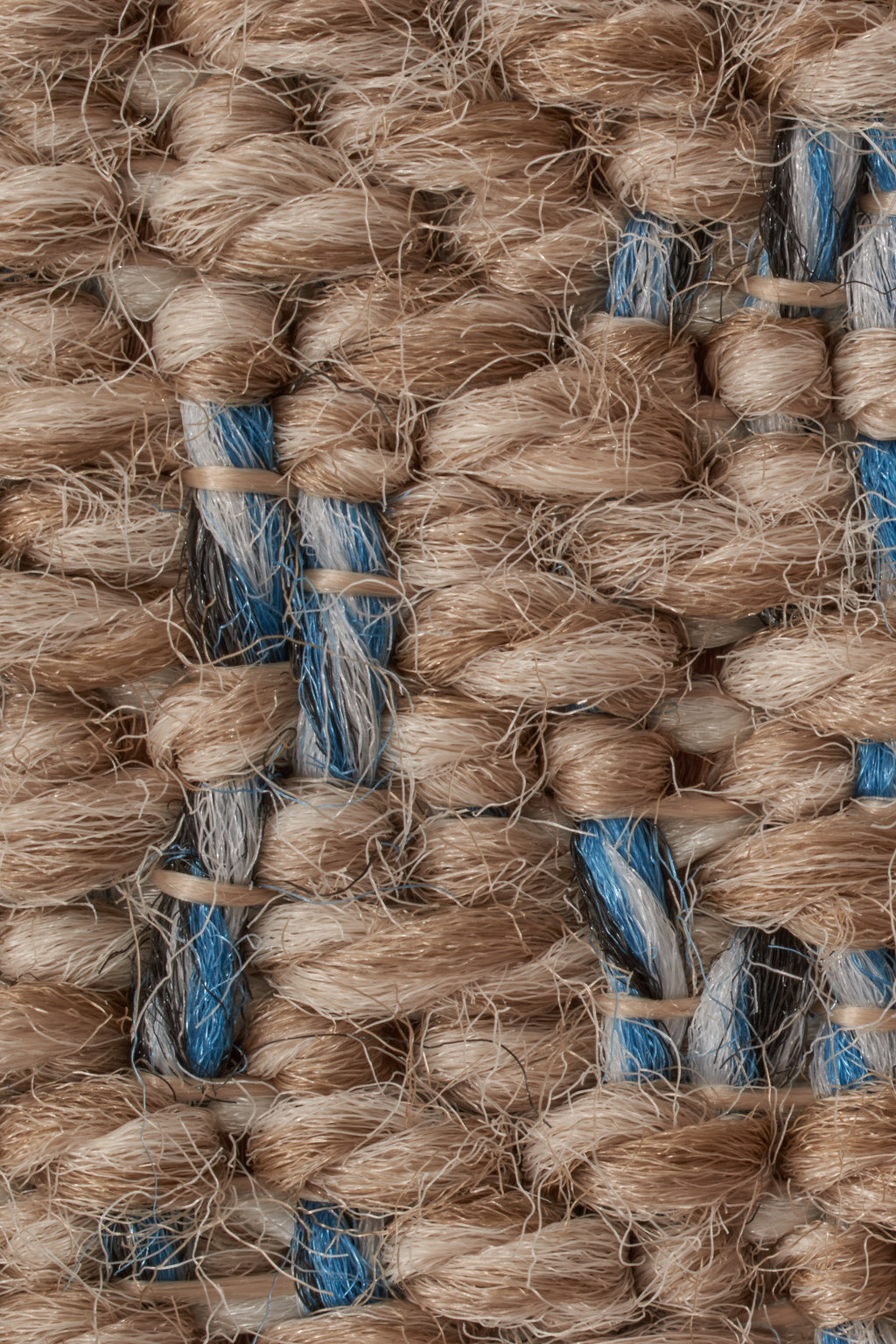 Jute Look Rug Tulum 9062 - Jute Pattern - Blue - Indoor / Outdoor