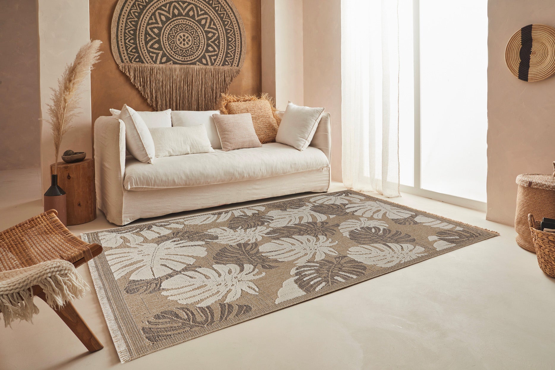Tulum - Tapis D'Intérieur/Extérieur - Polypropylène - Marron