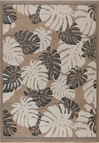 Jute Look Rug Tulum 9062 - Jute Pattern - Black - Indoor / Outdoor