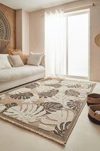 Jute Look Rug Tulum 9062 - Jute Pattern - Black - Indoor / Outdoor