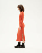Vestido naranja Gina sostenible-2