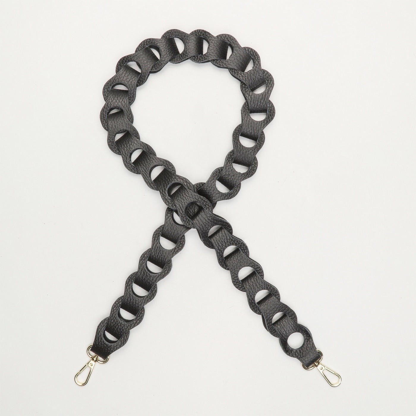 Sasha Chain Shoulder Strap - Metallic Black - Victor & Hugo -The Bradery