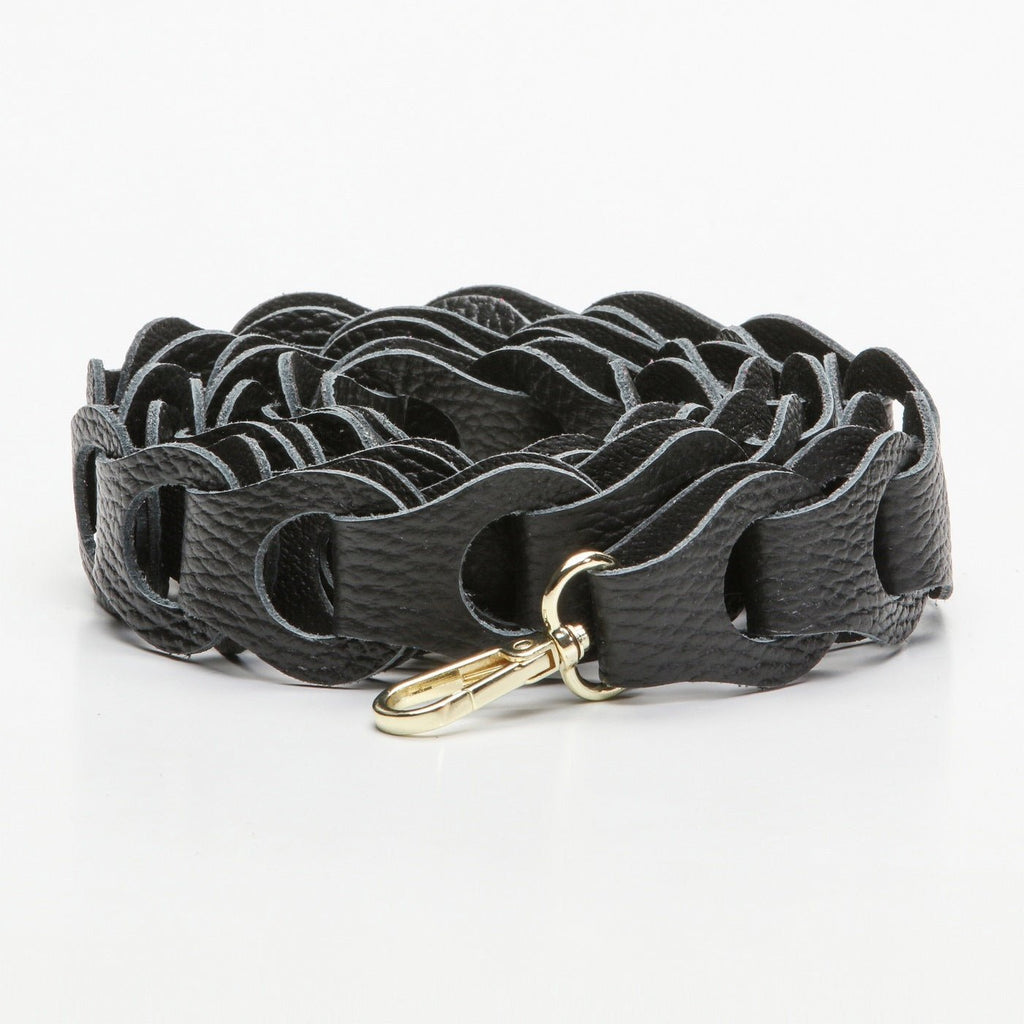 Sasha Chain Shoulder Strap - Metallic Black - Victor & Hugo -The Bradery