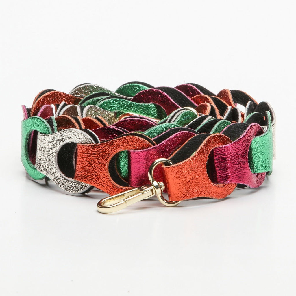 Bandoulière Chaîne Sasha - Orange / Vert / Rose / Argente - Victor & Hugo - The Bradery