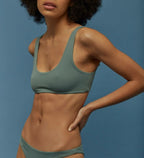 Runner Tee Bikini Bottom - Green - Robin Collection -The Bradery