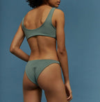 Runner Tee Bikini Bottom - Green - Robin Collection -The Bradery