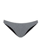 Braguita de bikini estilo balconette a cuadros en blanco y negro - Negro - Robin Collection -La Bradery