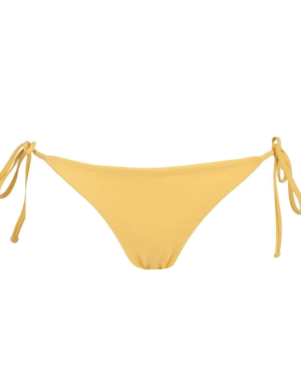 Limoncello Bandeau Bikini Bottom - Yellow - Robin Collection -The Bradery