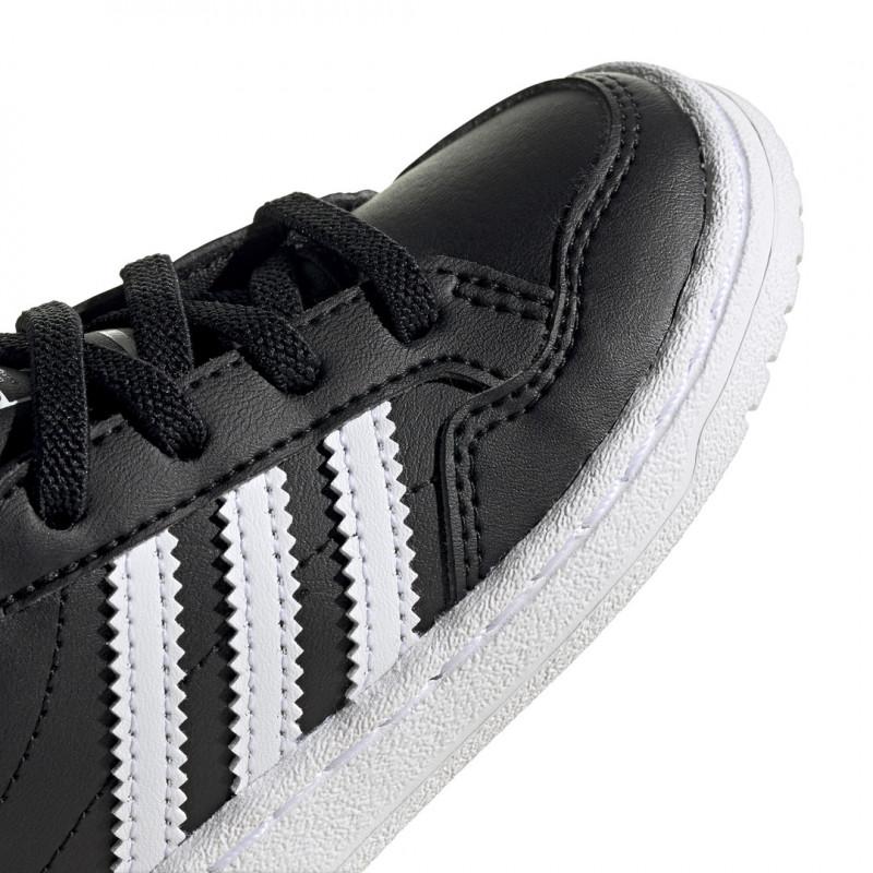 Adidas Originals Team Court Sneaker - Black - Baby - Adidas - The Bradery