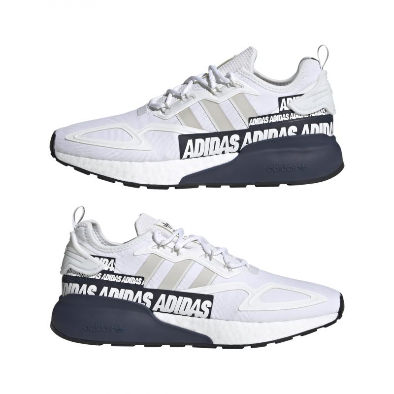 Basket Adidas Originals Zx 2K Boost Pure - Blanc - Homme CHAUSSURE Adidas