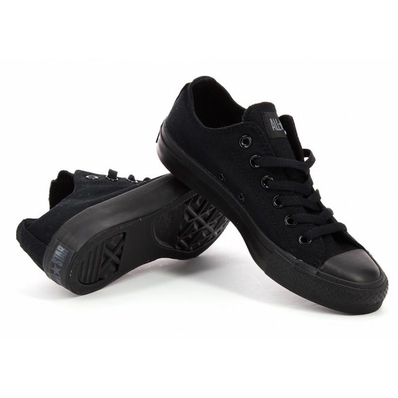 All Star Ct Canvas Ox Sneakers - Monochrome Black - Mixed - Converse - The Bradery