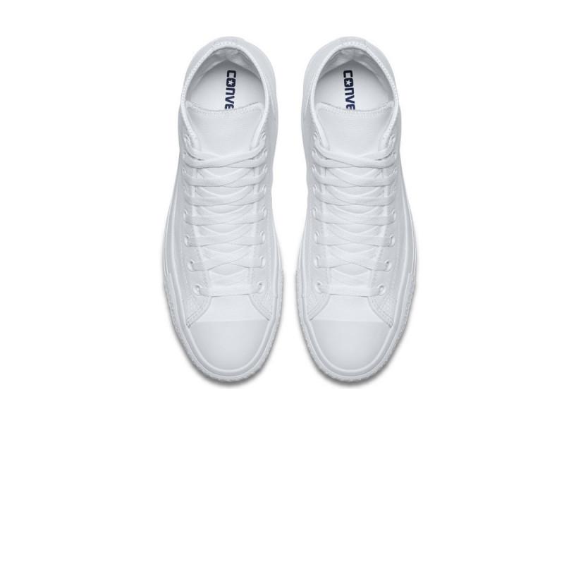 All Star Mono Leather Sneakers - White - Mixed - Converse - The Bradery