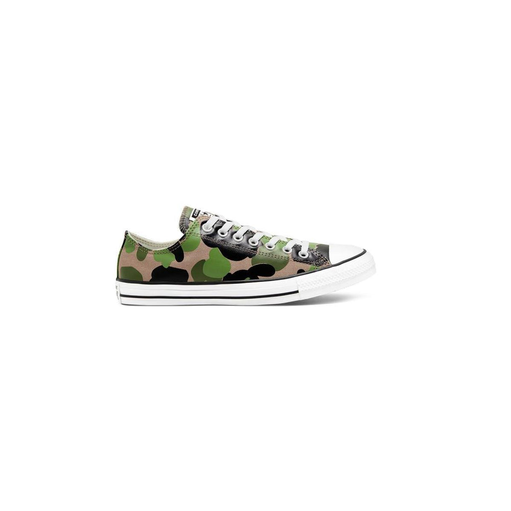 Chuck Taylor All Star Archival Camo Low Top Sneakers - Black / Green / Beige / White - Mixed - Converse - The Bradery