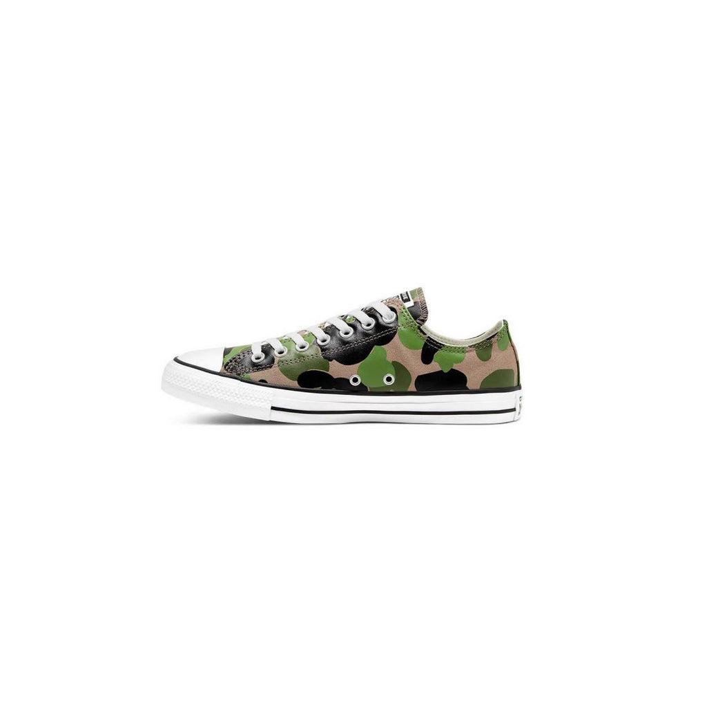 Chuck Taylor All Star Archival Camo Low Top Sneakers - Black / Green / Beige / White - Mixed - Converse - The Bradery