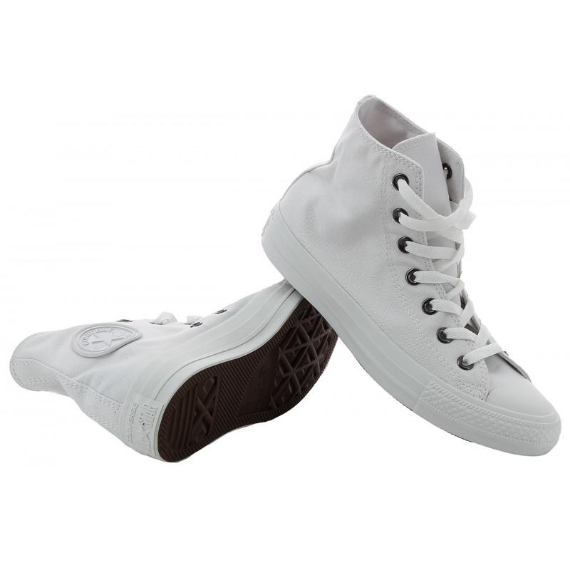 Ct All Star Canvas Hi Sneakers - Monochrome White - Mixed - Converse - The Bradery