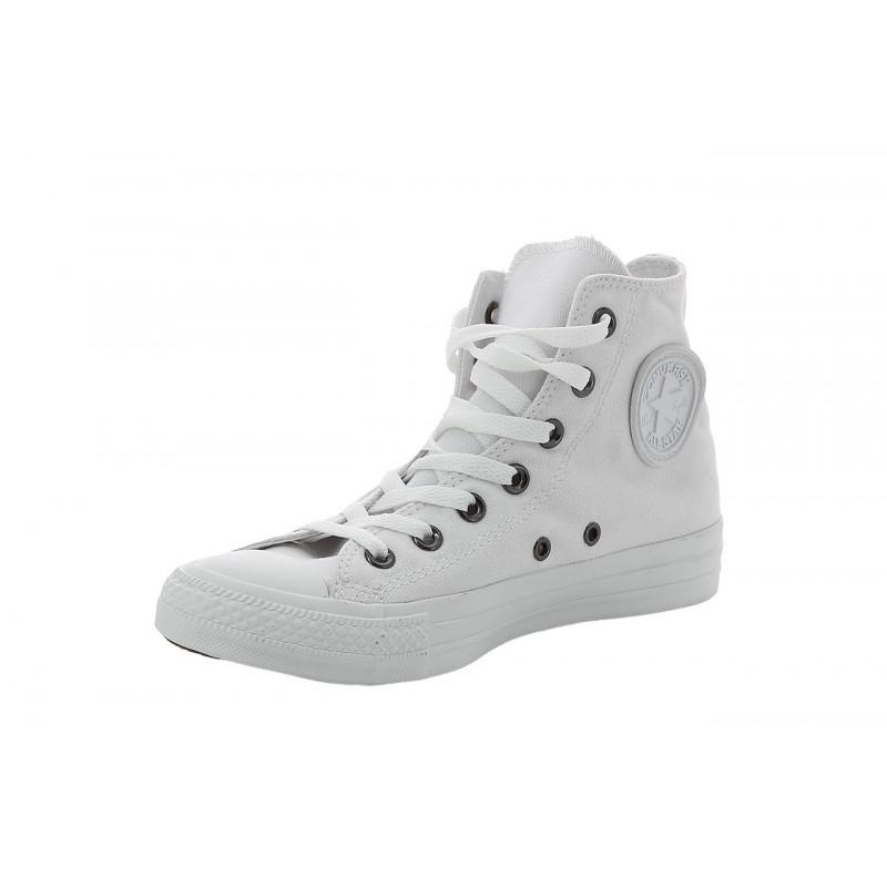 Ct All Star Canvas Hi Sneakers - Monochrome White - Mixed - Converse - The Bradery