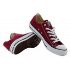 Ct All Star Canvas Ox Sneakers - Burgundy - Unisex - Converse - The Bradery