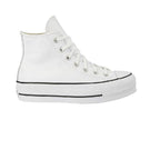 Hi Leather Platform Sneakers - White - Mixed - Converse - The Bradery
