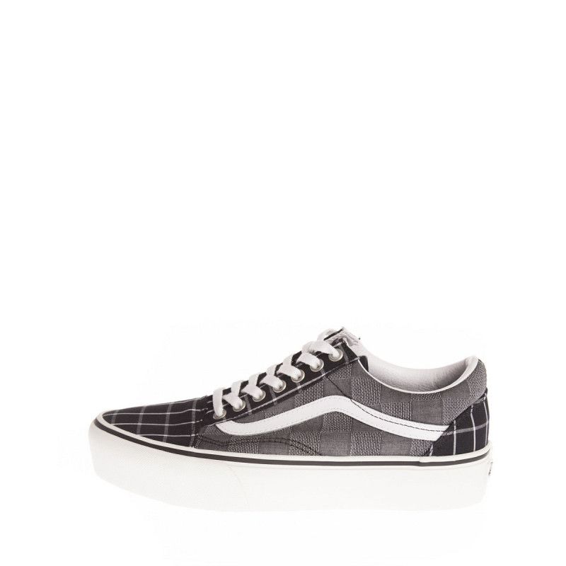 Vans Old Skool Platform Sneakers - Gray - Mixed - Vans 2 - The Bradery