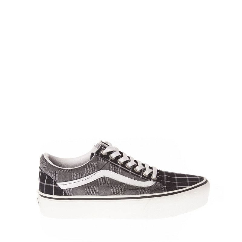 Vans Old Skool Platform Sneakers - Gray - Mixed - Vans 2 - The Bradery