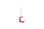Candelabro Flec - Grande - Rojo amapola - Noo.ma Design - The Bradery