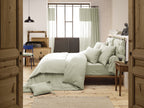 Bout De Lit Gaze De Coton 90 X 200 Cm Gaïa Vert D'Eau - L'Effet Papillon - The Bradery