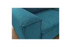 Canapé d'angle fixe compact NIHAD velours côtelé - Angle droit - BOBOCHIC - The Bradery
