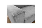 Canapé d'angle fixe compact NIHAD velours côtelé - Angle droit - BOBOCHIC - The Bradery